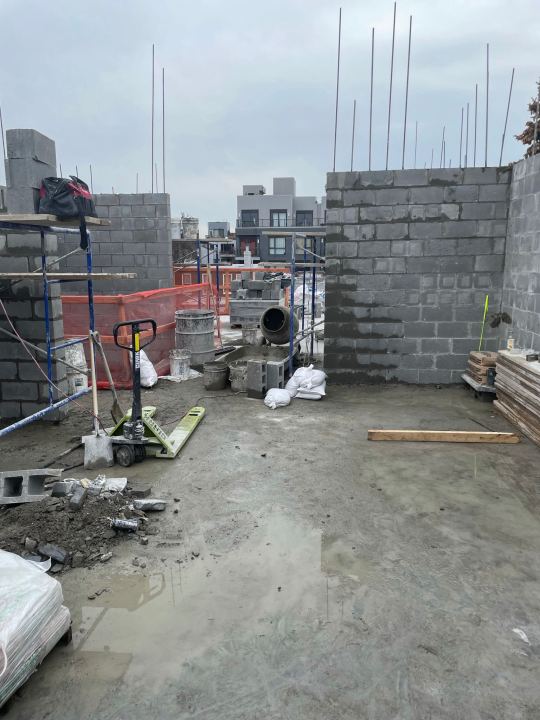 Masonry block walls with rebar